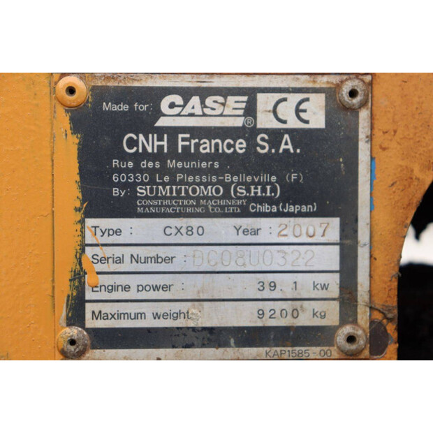 2007 CASE CX80-42540577