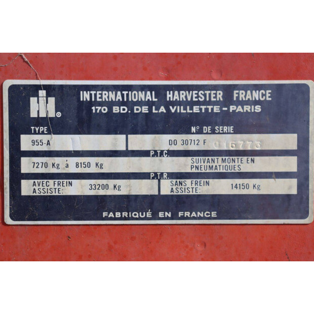 International harvester co 955-A-42542773