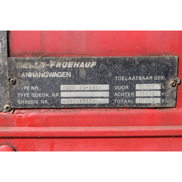 1992 Netam-Fruehauf ANCR 20-110A-42542820