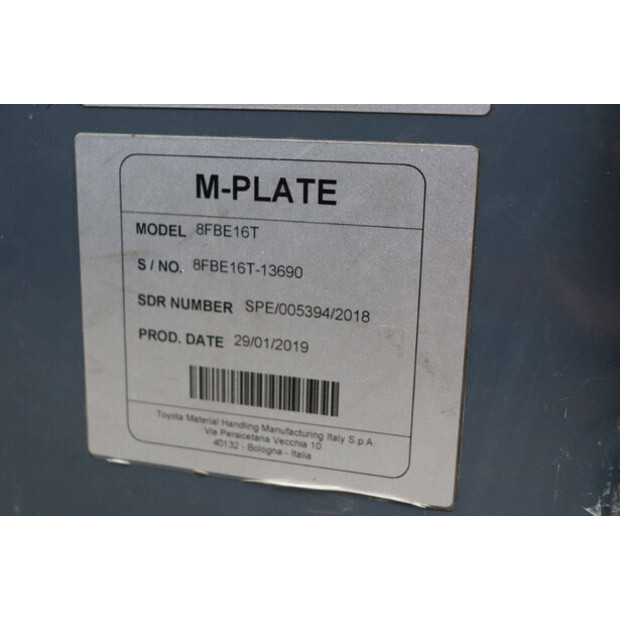 2019 Toyota 8FBE16T-42544331