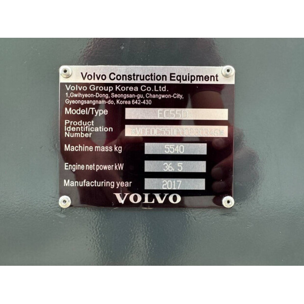 2017 Volvo EC55D-42544932