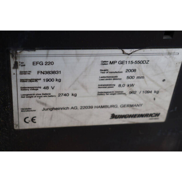 2008 Jungheinrich EFG 220-42546309