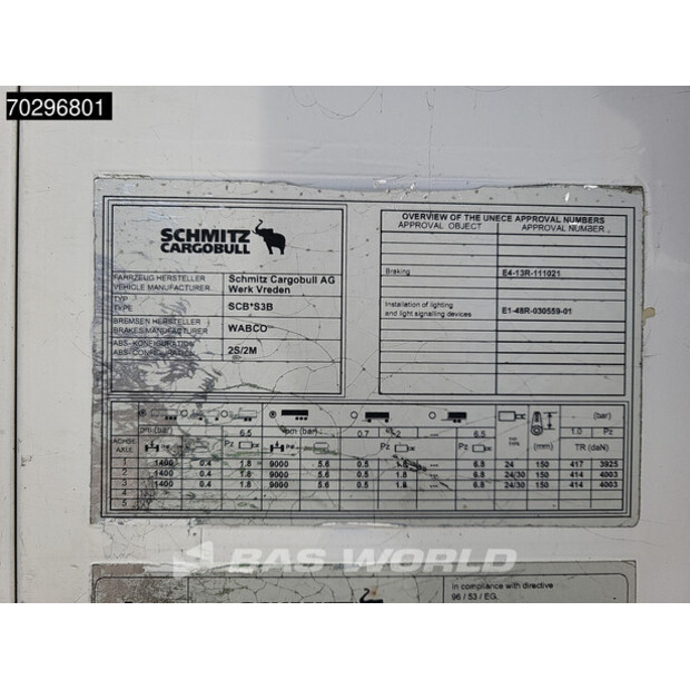 2012 Schmitz Cargobull SCB*S3B-42583320