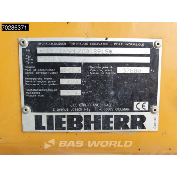 2019 Liebherr R934LC-42604932