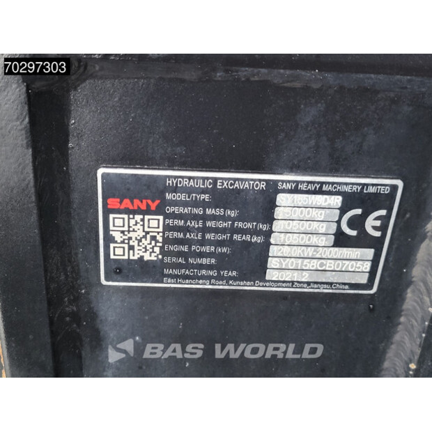 2021 SANY SY155W-42607755