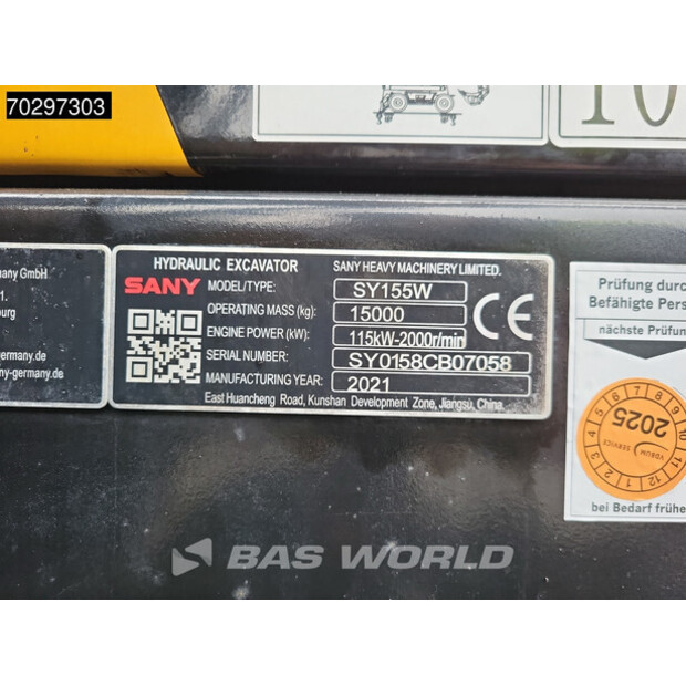 2021 SANY SY155W-42607758