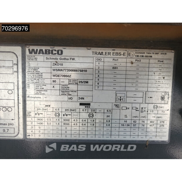 2011 شميتز كارجوبول ZKO18 APK 7/26 Blumenbreit LBW Tailgate-42608180