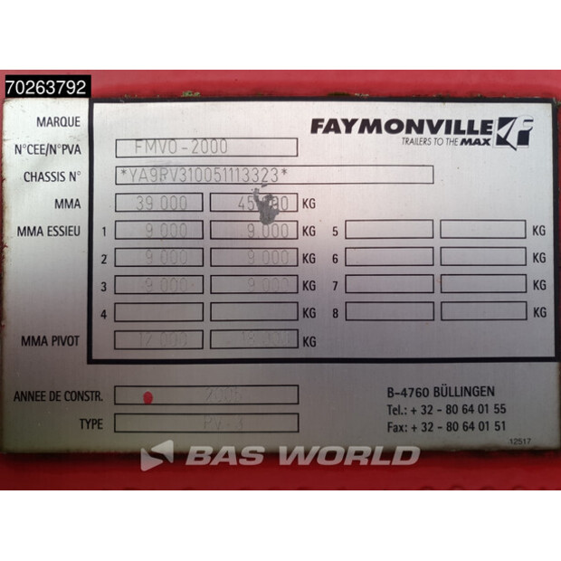 2005 Faymonville PV3-42625940