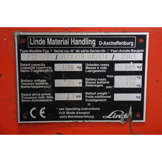 2007 Linde L12-42641132