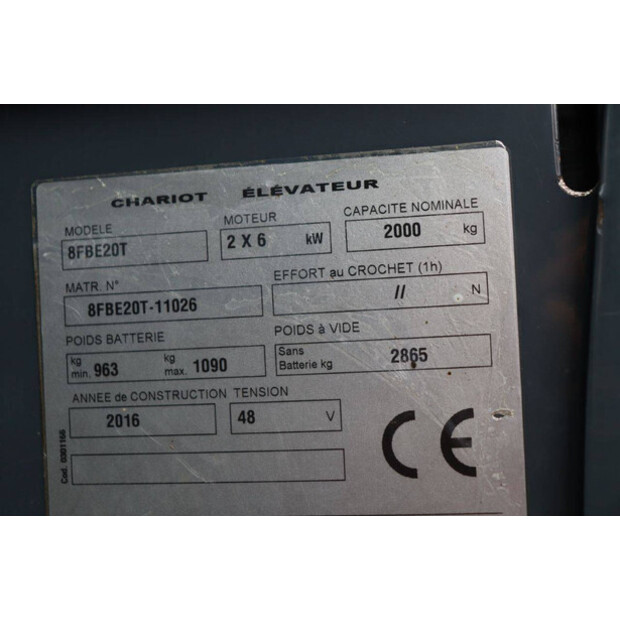 2016 تويوتا 8FBE20T-42642651