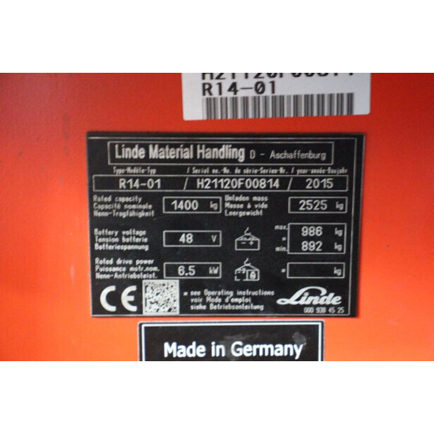 2015 Linde R14-01-42643882