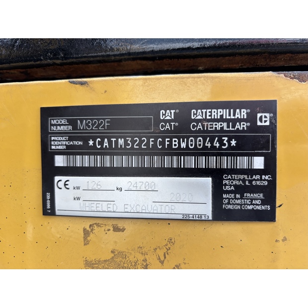 2020 كاتربيلر M322F-42654261
