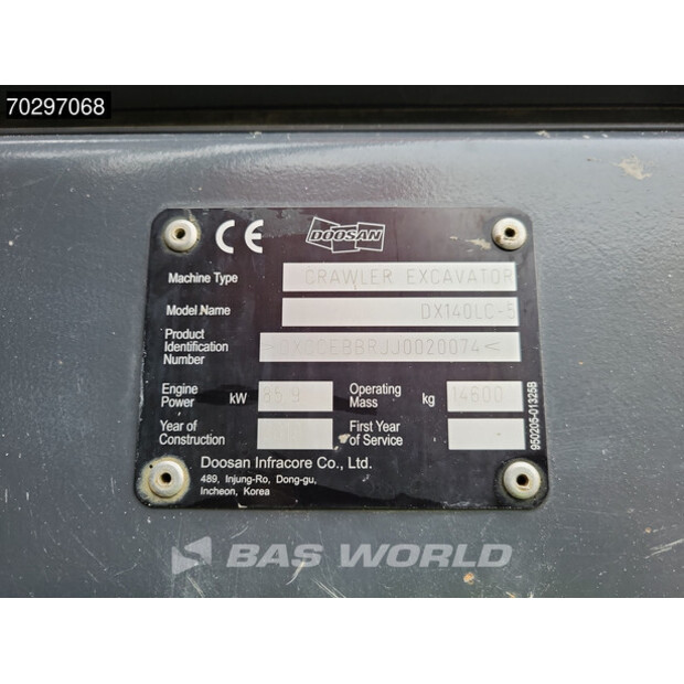 2019 دووسان DX140LC-5-42671181