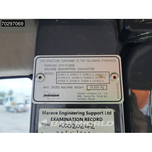 2020 Doosan DX140LC-5-42671220