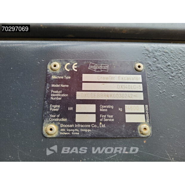 2020 Doosan DX140LC-5-42671222