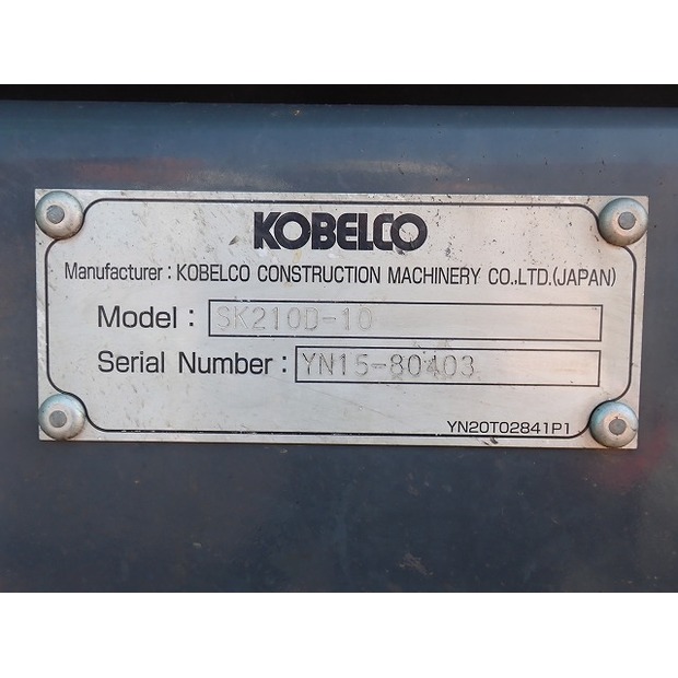 2018 KOBELCO SK210D-10-42672524