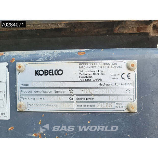 2015 KOBELCO SK210LC-10-42674541