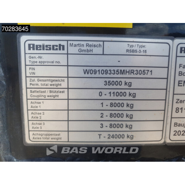 2021 رايش RSBS-3-15 3 axles LANG-LKW Lift Axle Very good condition-42675024