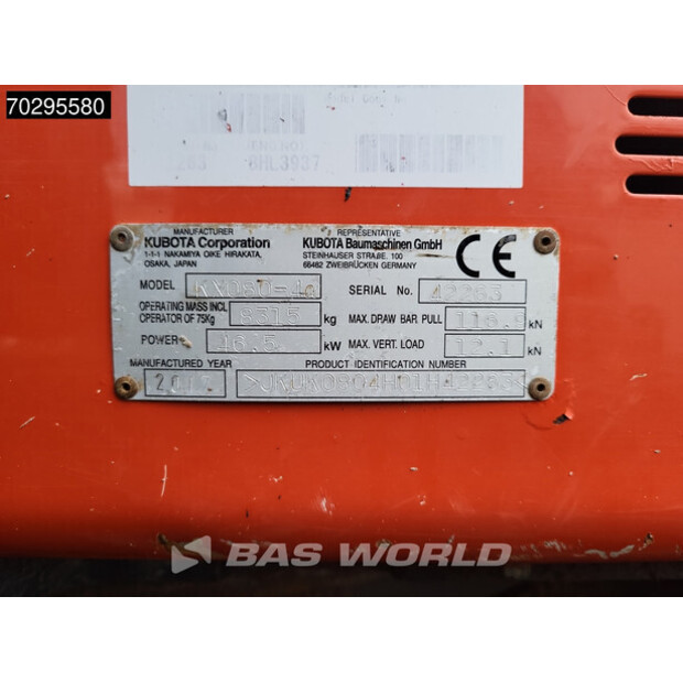 2017 KUBOTA KX080-4A-42677601