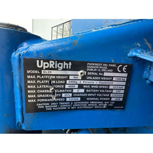 2003 UPRIGHT SL20-42678680