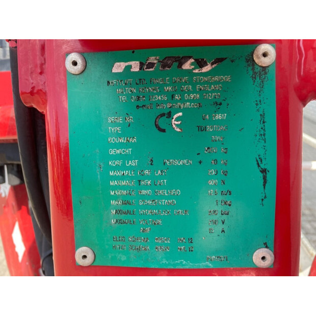 2014 Niftylift TD 120 TDAC-42679608