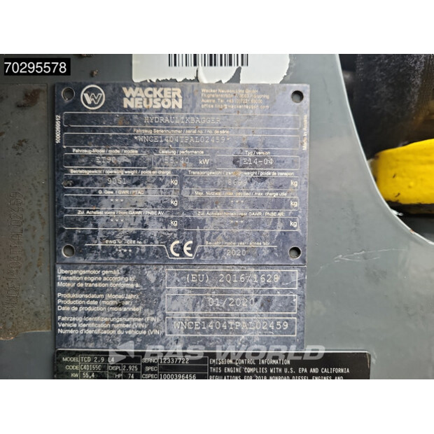 2020 WACKER NEUSON ET90-42680038