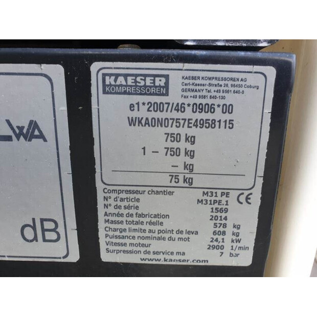 2014 Kaeser M 31 PE-42727130
