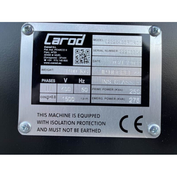 2022 FIMATEC CTDW-275LI-42728069