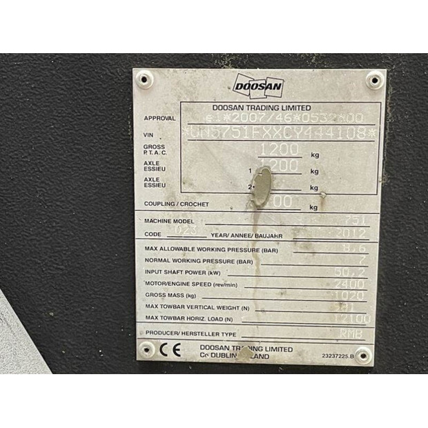 2012 INGERSOLL RAND 7 / 51 - N-42728187