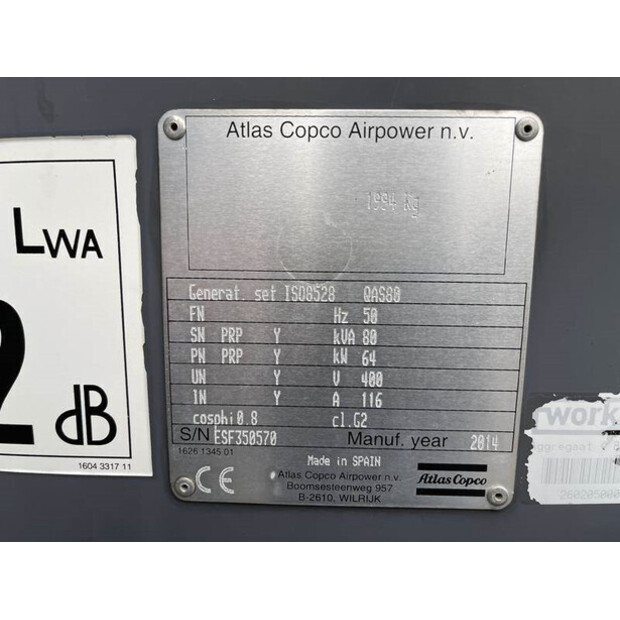 2014 أطلس كوبكو QAS 80-42728226