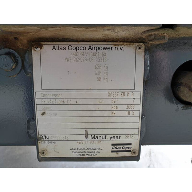 2012 Atlas-Copco XAS 37 KD-42728975