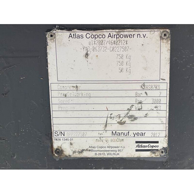 2012 Atlas-Copco XAS 87 KD-42729024