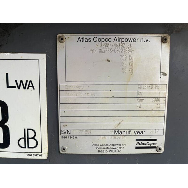 2012 Atlas-Copco XAS 87 KD-42729052