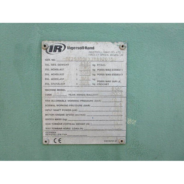 2003 INGERSOLL RAND 9/300-42729539
