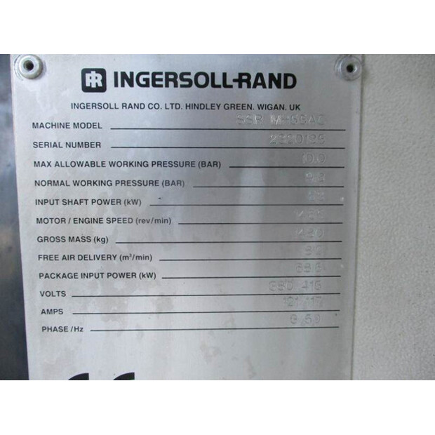 1996 INGERSOLL RAND MH 55-42729584