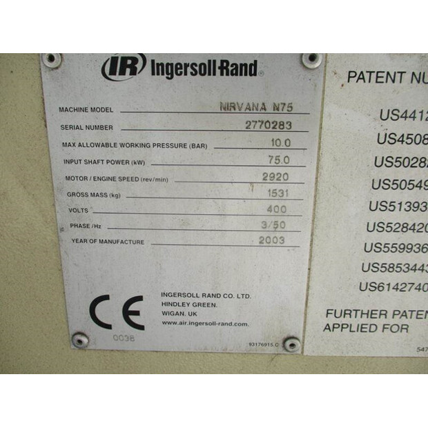 2003 INGERSOLL RAND N75-42729675