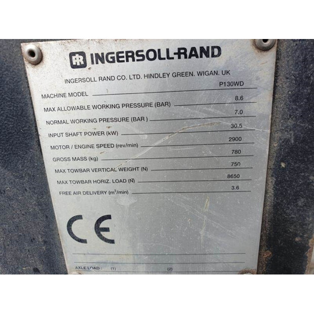 1996 INGERSOLL RAND P130WD-42729711