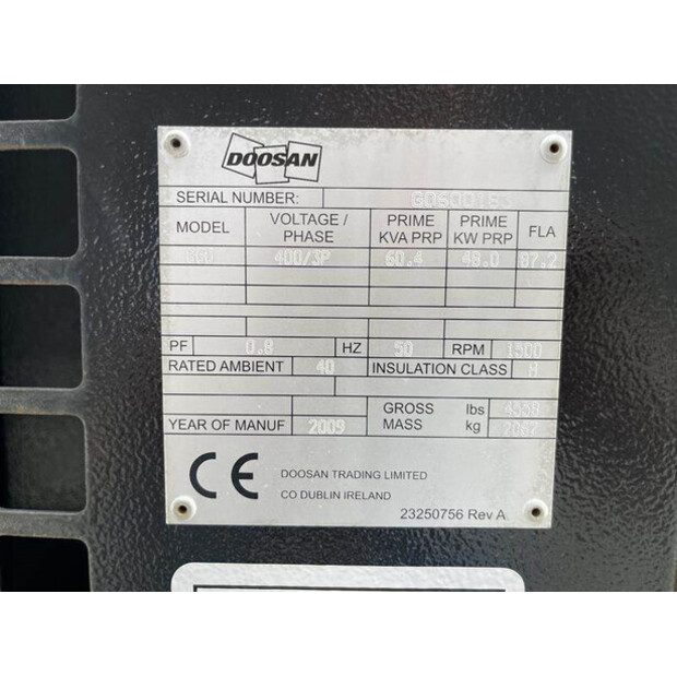 2009 INGERSOLL RAND G60-42730022