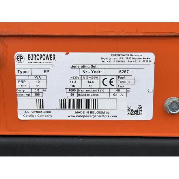2017 Europower EPS113TDE-42731997