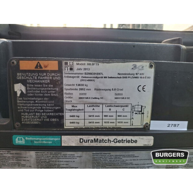 2013 Hyster H8.0FT-9-42749645