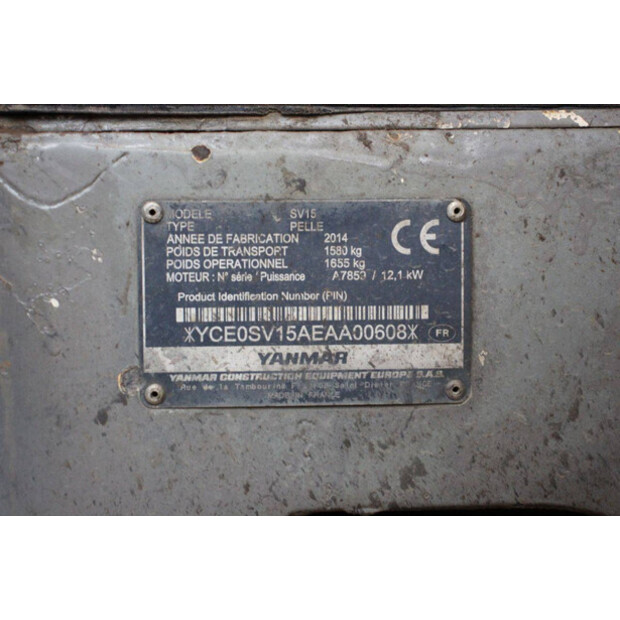 2014 YANMAR SV15-42775438