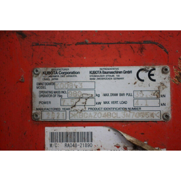 2021 KUBOTA K008-3-42775483