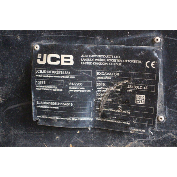 2019 JCB JS130LC-42775667