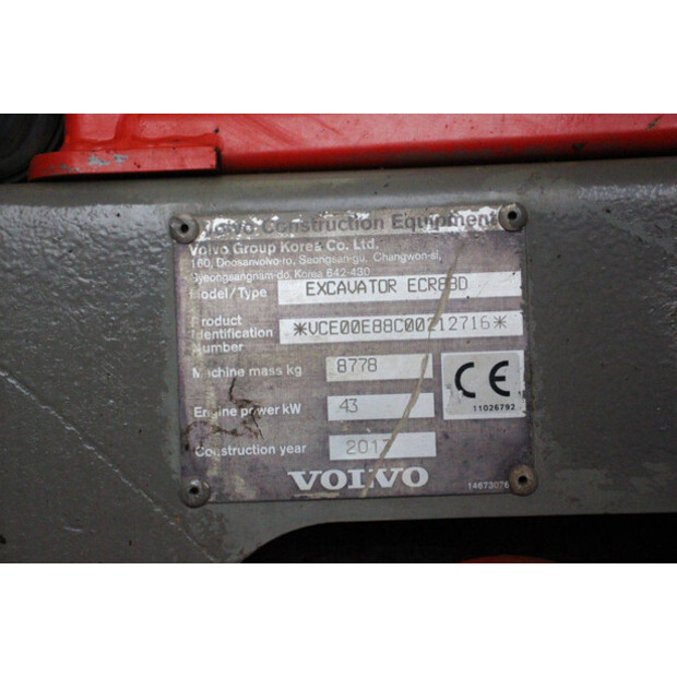 2017 Volvo ECR88D-42776658