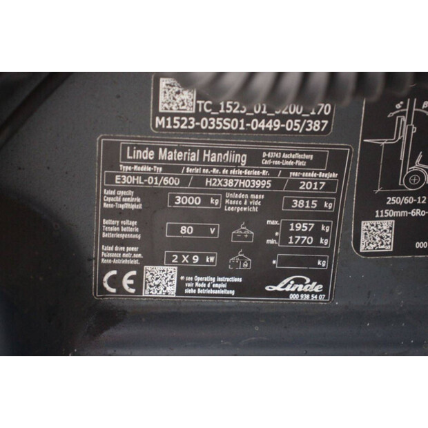 2017 Linde E30HL-01/600-42778811