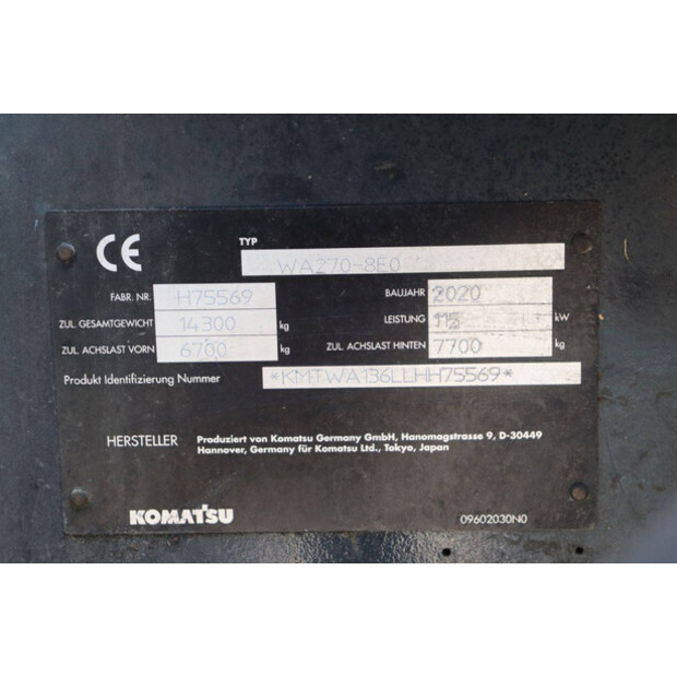 2020 Komatsu WA270-42779769