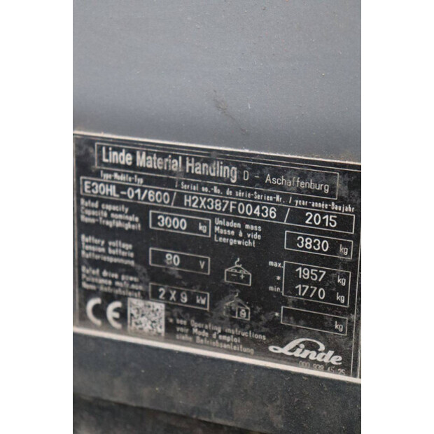 2015 Linde E30HL-01/600-42780278
