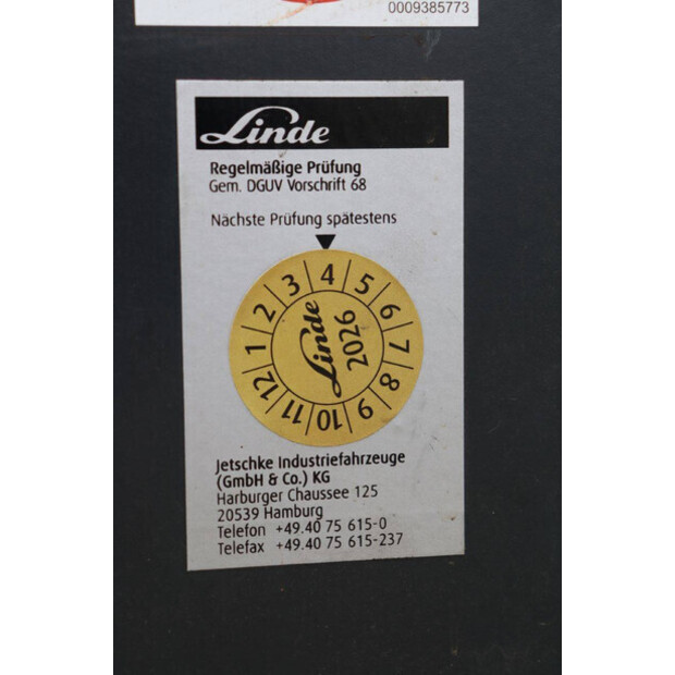 2018 Linde E16P-02-42780951