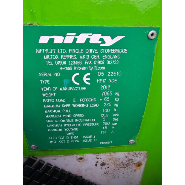 2012 NIFTY HR17NDE-42781684