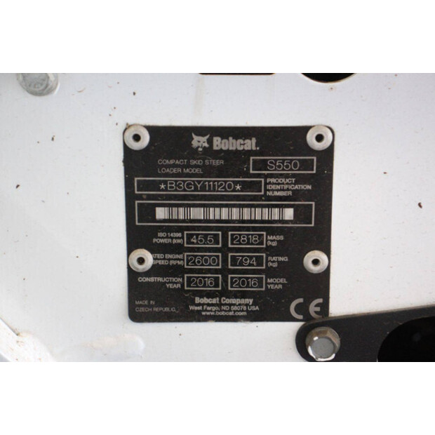 2016 BOBCAT S550-42782597